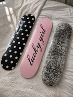 Lucky Girl Disco Skateboard Wall Decor Art
