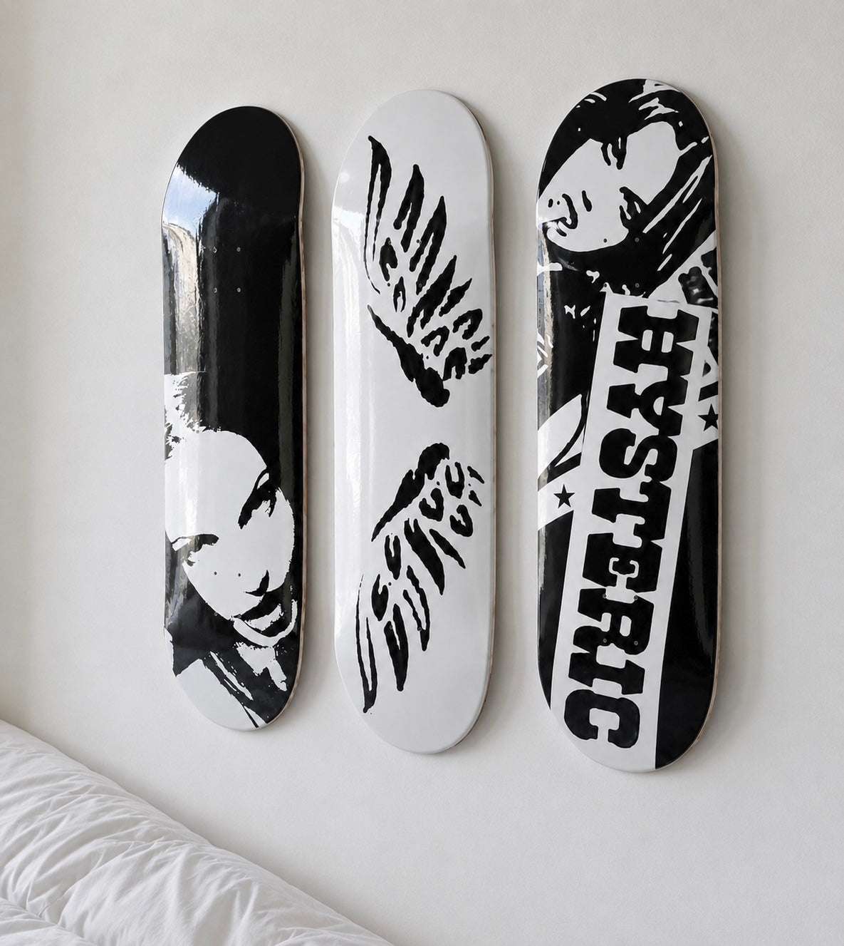 Angel Jolie Hysteric Skateboard Wall Decor Set