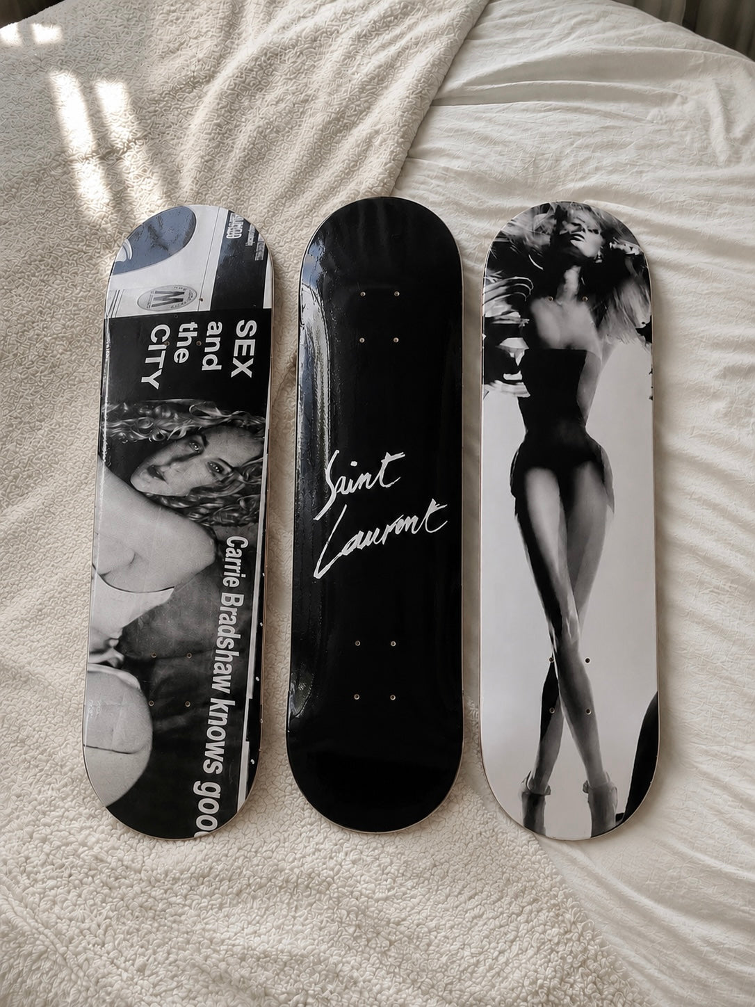 High Fashion Saint Laurent Skateboard Wall Decor Set