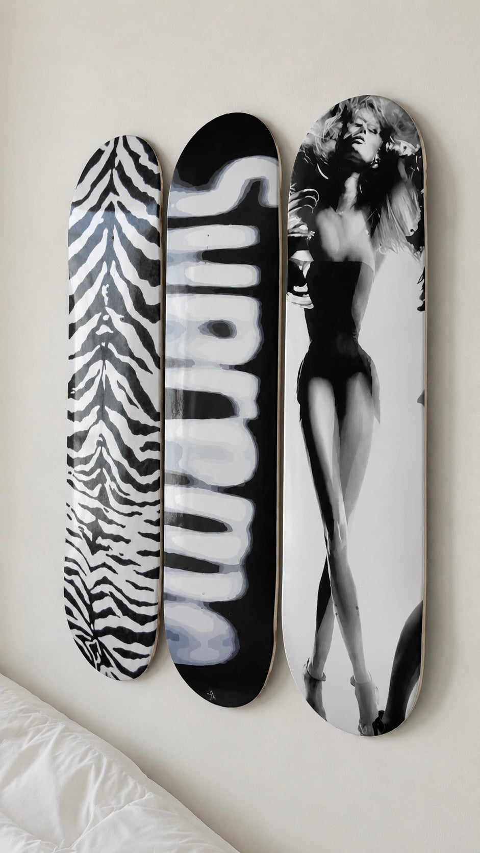 Supreme Skateboard Wall Decor Art