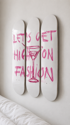 Let’s Get High Fashion Skateboard Wall Decor Set