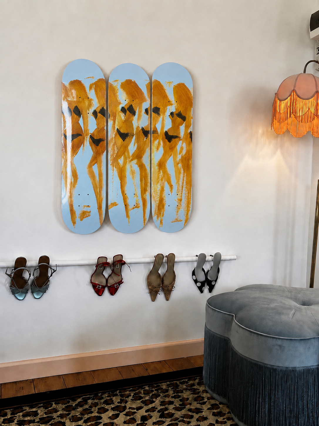 Summer Bikini Skateboard Wall Decor Art