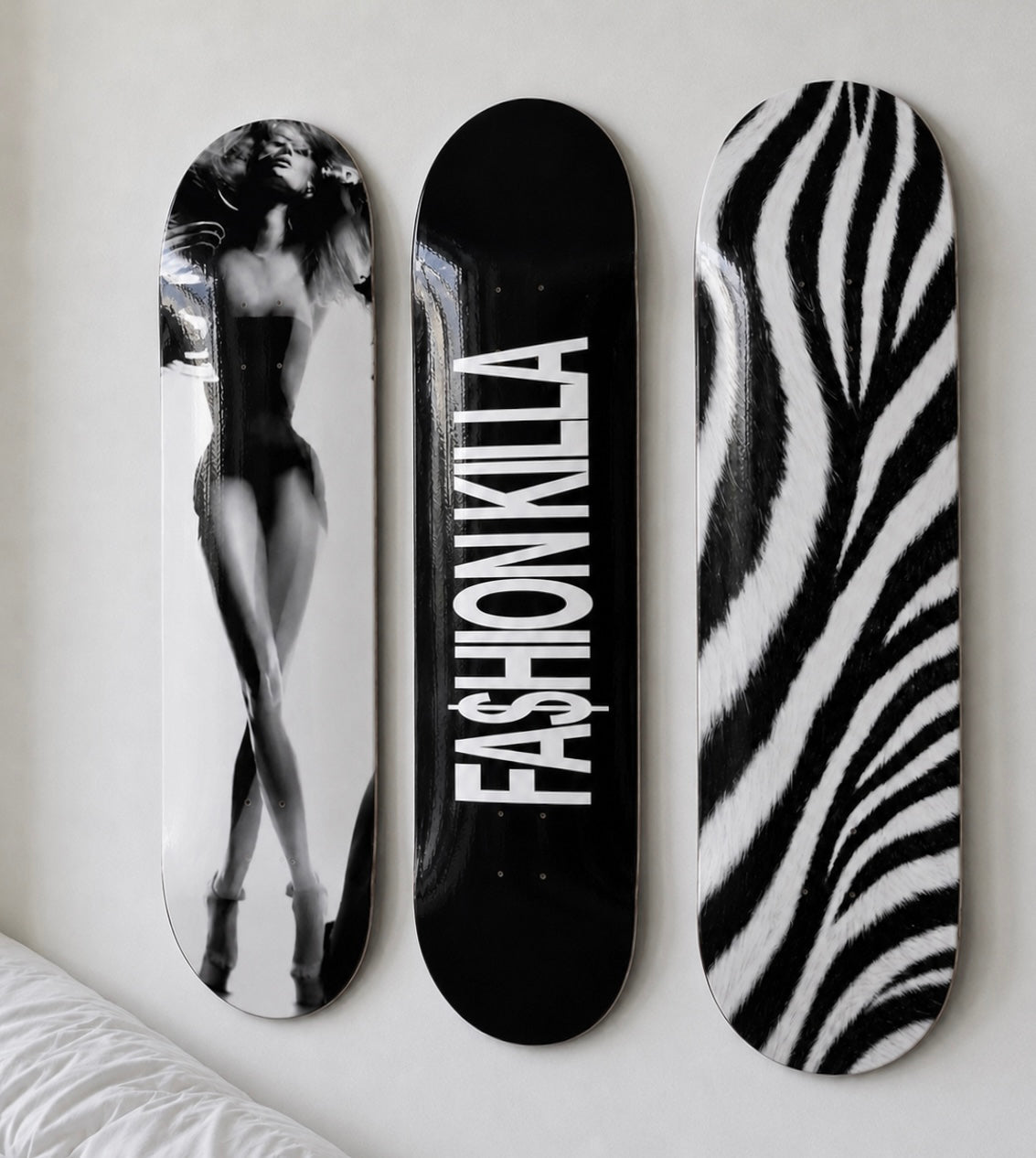 Fashion Killa Skateboard Wall Decor Set