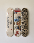 Cowboy Cheetah Print Skateboard Wall Decor Set