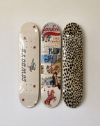 Cowboy Cheetah Print Skateboard Wall Decor Set