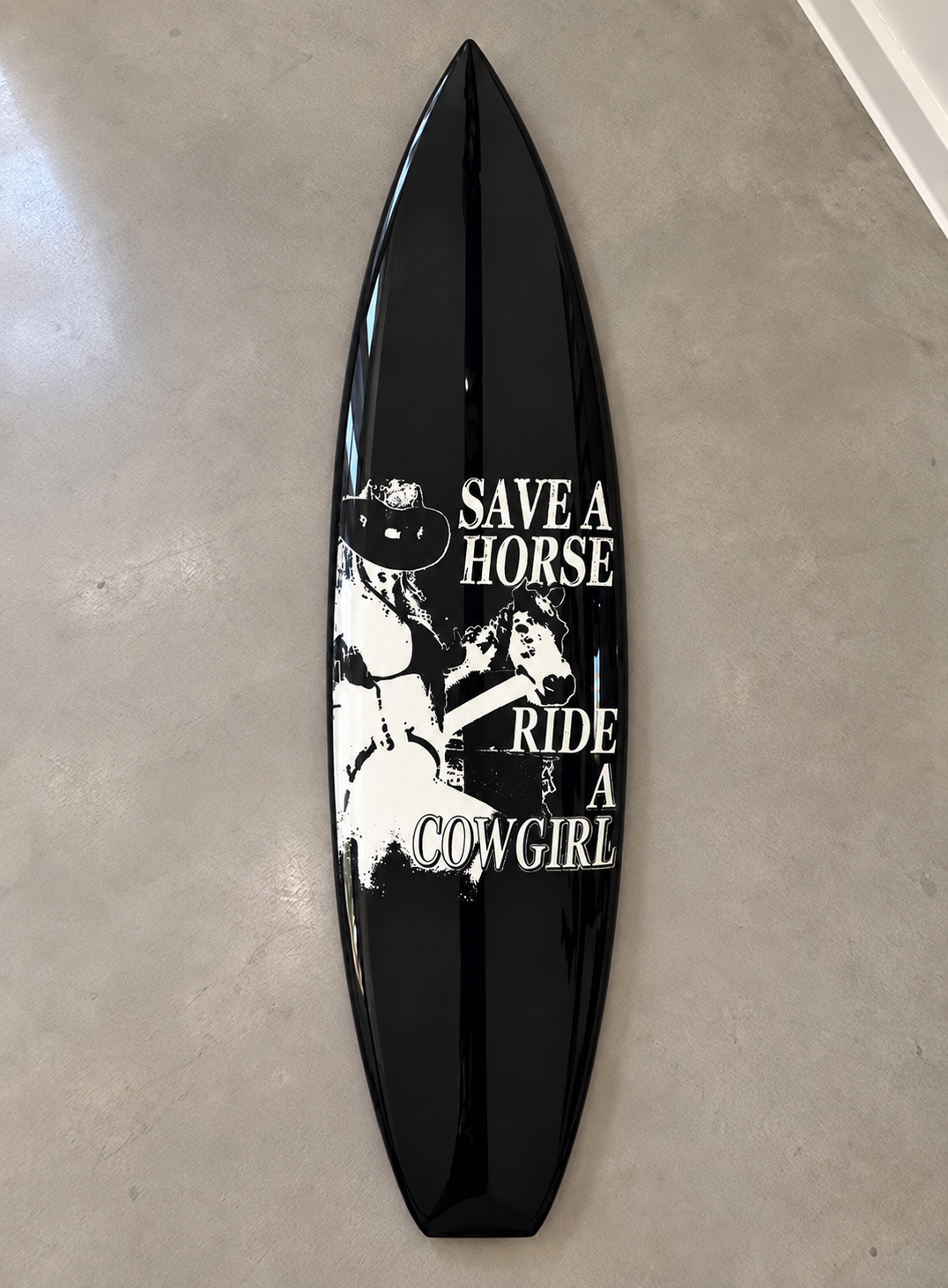 Save a Horse Surfboard Wall Decor