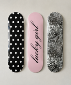 Lucky Girl Disco Skateboard Wall Decor Art