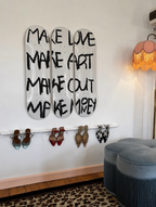 Make Love, Make Art Skateboard Wall Decor Set