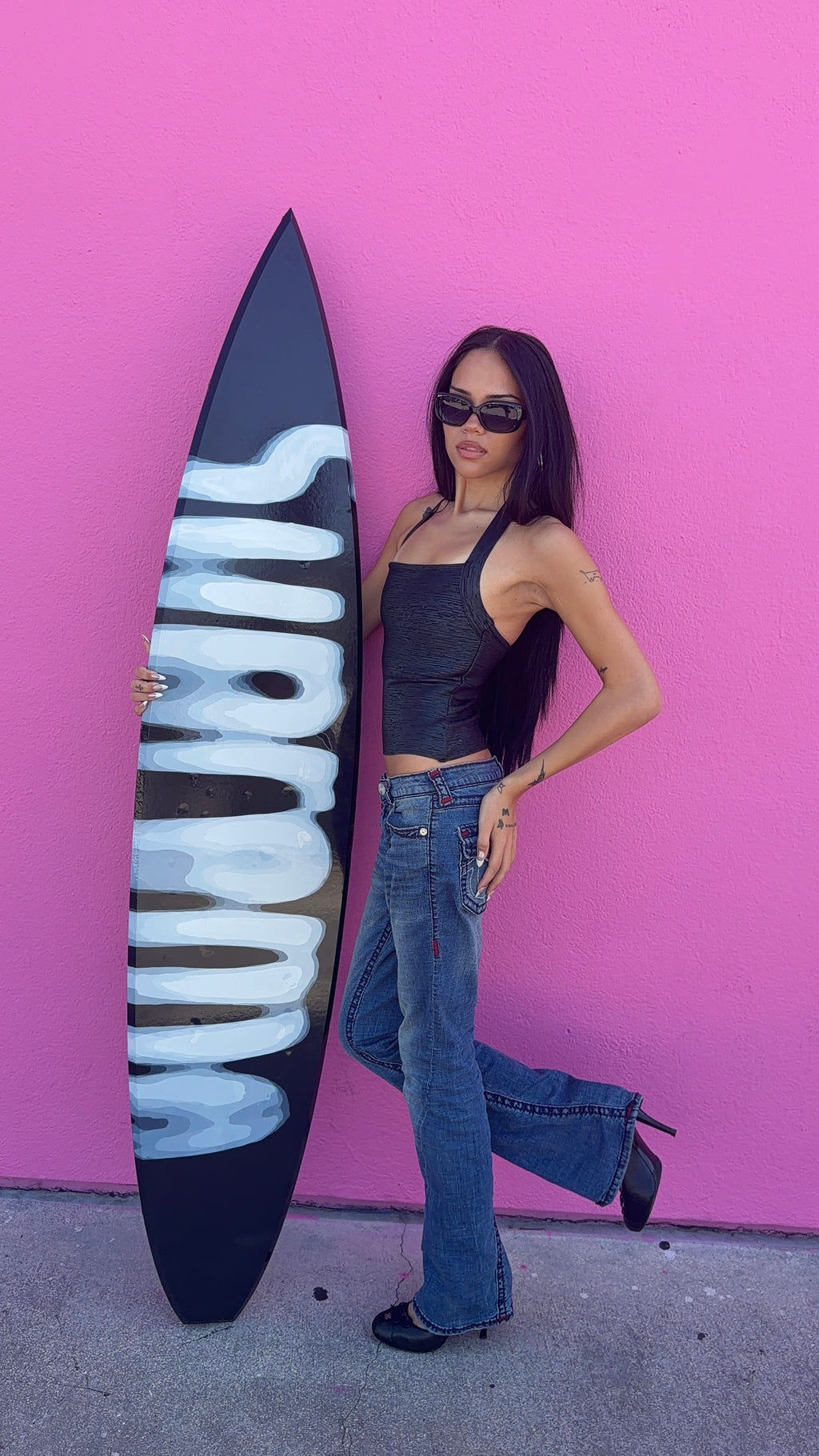 Supreme Print Surfboard Wall Decor
