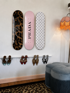 Prada and Cheetah Print Skateboard Wall Decor Set