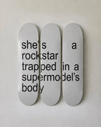 Rockstar Skateboard Wall Decor Set