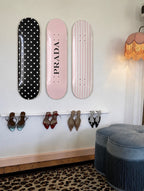 Prada and Polka Dot Skateboard Wall Decor Set