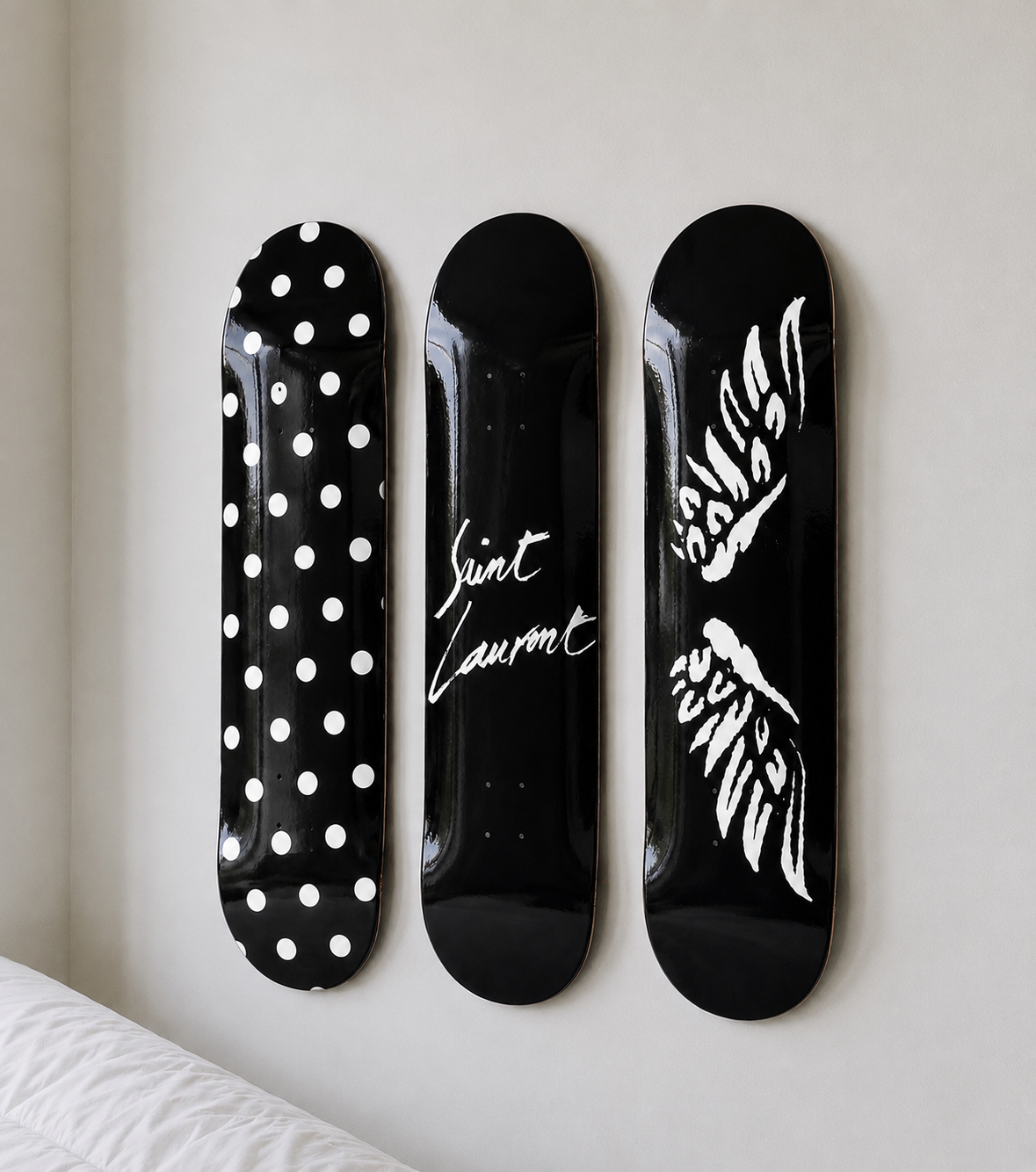 Saint Laurent Angel Skateboard Decor Set