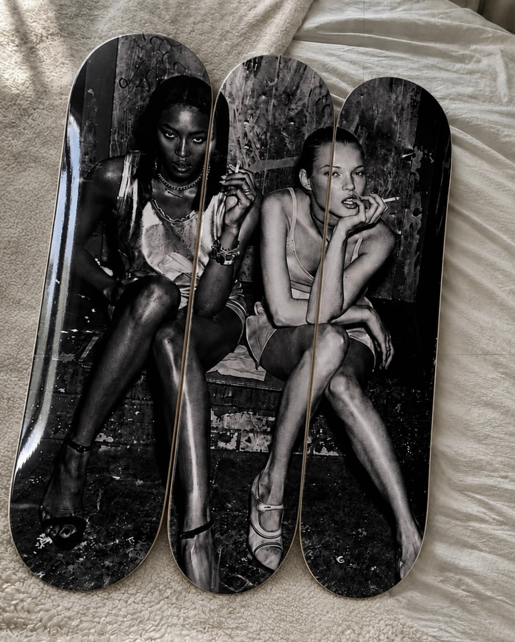 Kate and Naomi Skateboard Wall Decor Set