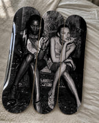 Kate and Naomi Skateboard Wall Decor Set