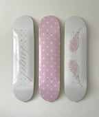 Angel Wing Polka Dot Skateboard Wall Decor Art