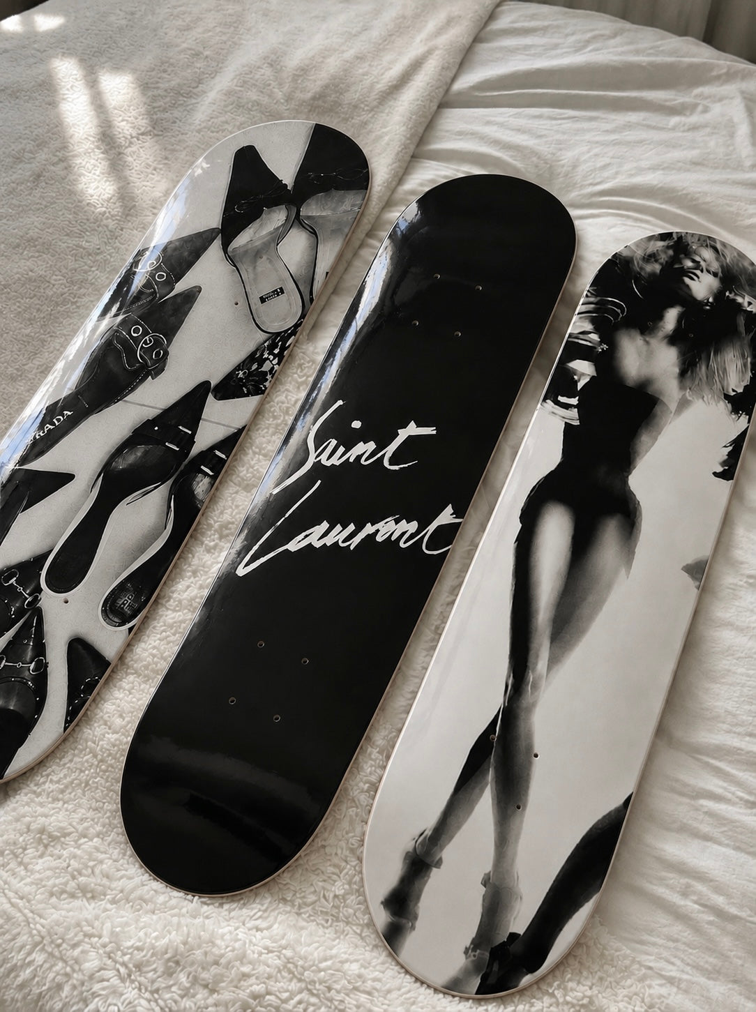 Saint Laurent Skateboard Wall Decor Set