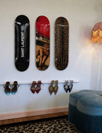 Saint Laurent and Porsche Skateboard Wall Decor Set