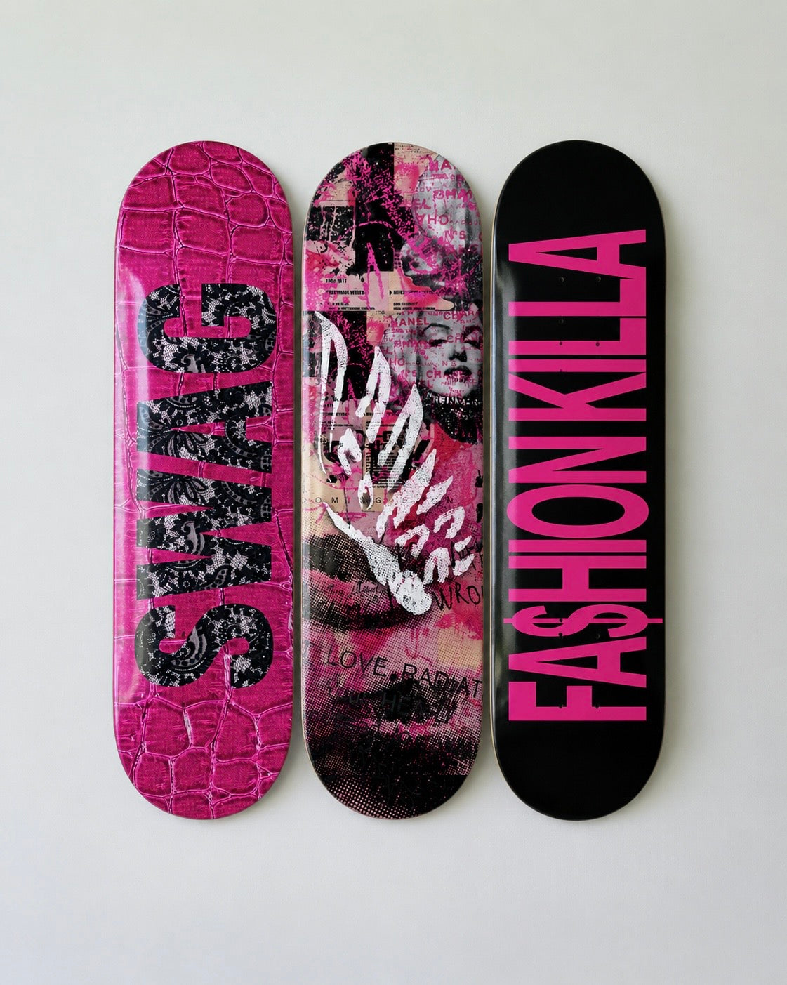 Fashion Killa Swag Skateboard Wall Decor Set