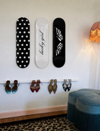 Lucky Girl Polka Dot Skateboard Wall Decor Art