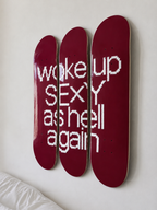 Woke Up Sexy Again Skateboard Wall Decor Set