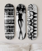 Vogue Saint Laurent Skateboard Wall Decor Set