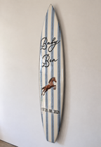Custom Baby Name Surfboard Wall Decor