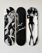 Saint Laurent Skateboard Wall Decor Set