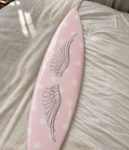 Angel Polka Dot Surfboard Wall Decor
