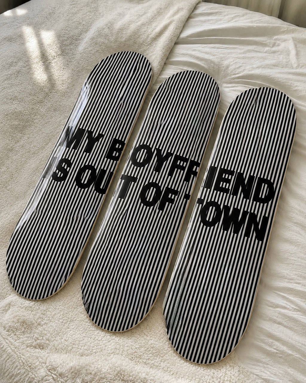 Out of Town Skateboard Wall Decor Set