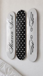 Heaven Sent Polka Dot Skateboard Wall Decor Art