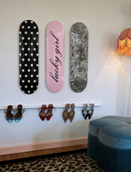 Lucky Girl Disco Skateboard Wall Decor Art