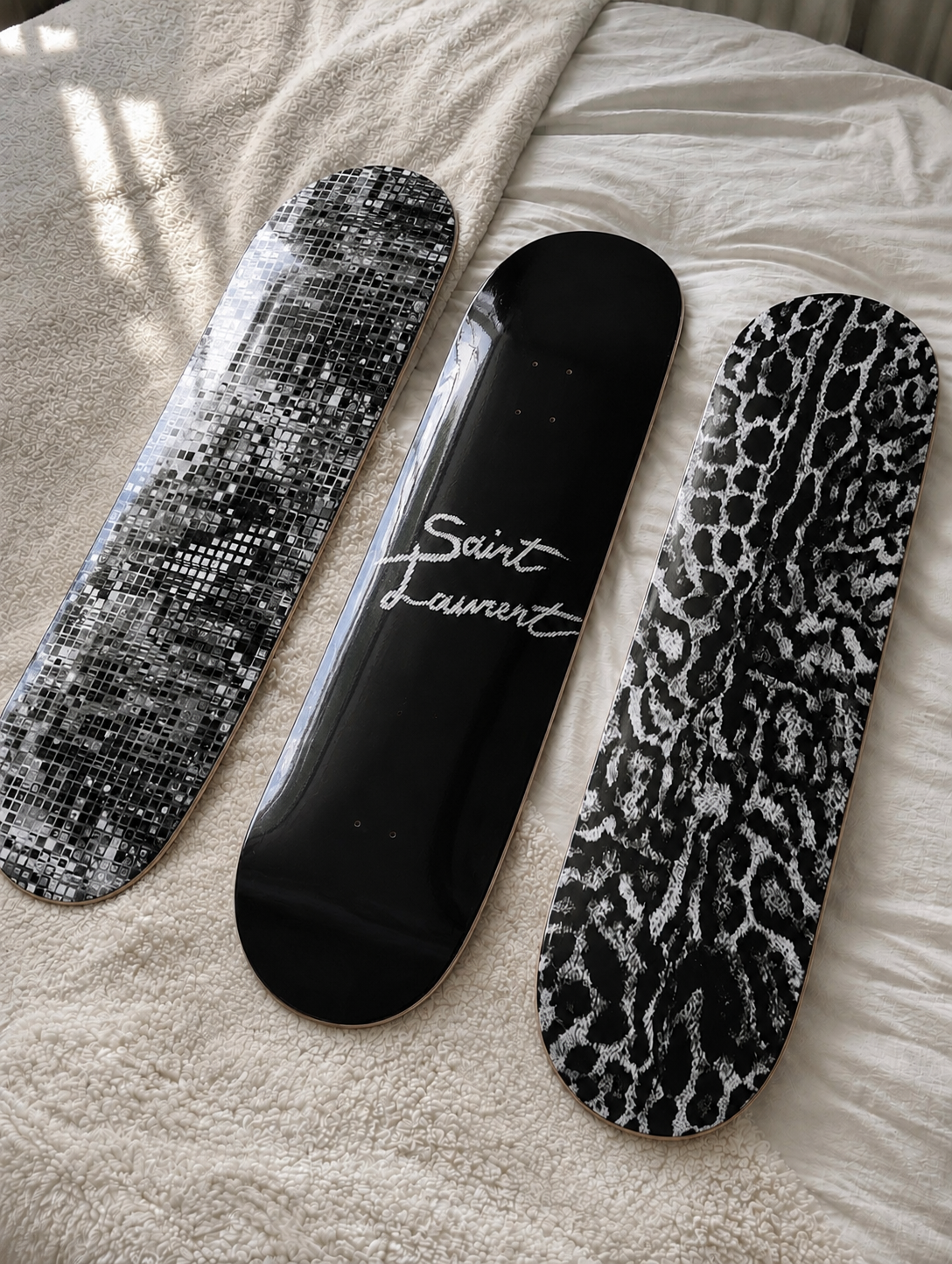 Laurent Cheetah Print Skateboard Wall Decor Art