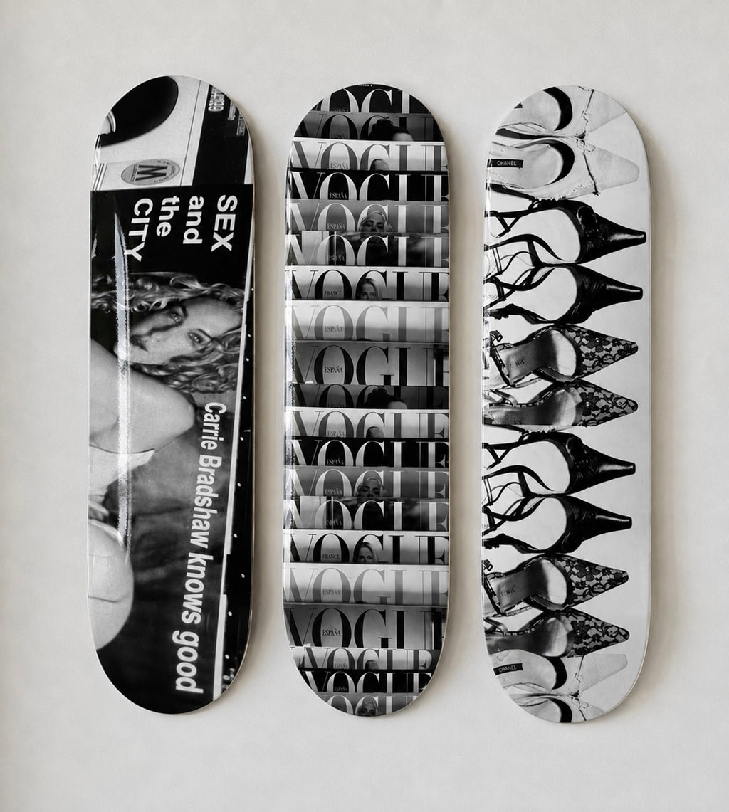 High Fashion Skateboard Wall Decor Set