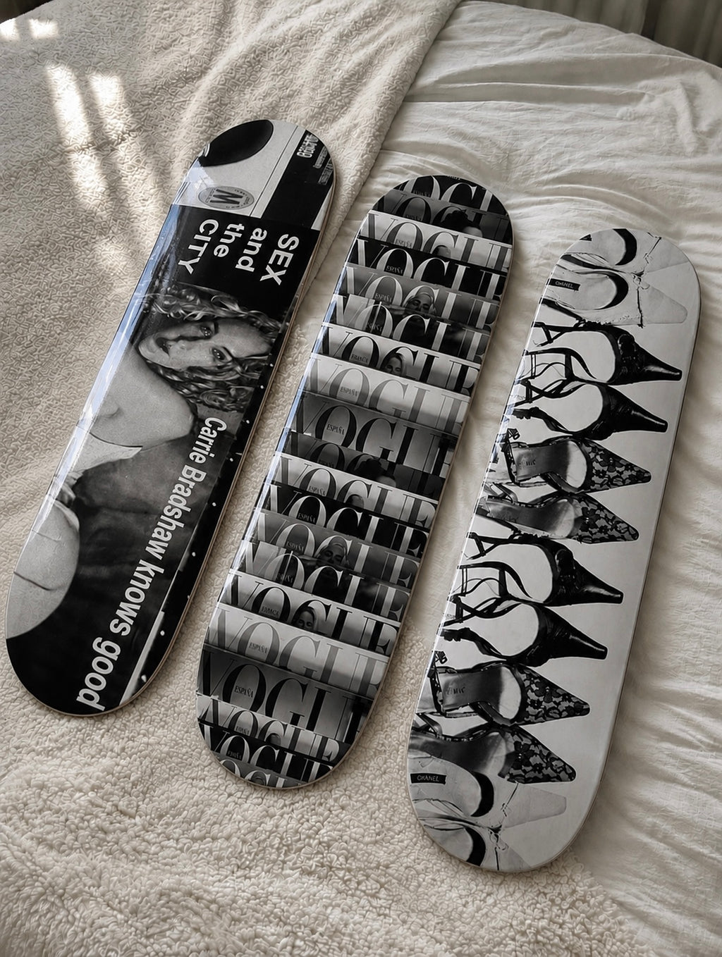 High Fashion Skateboard Wall Decor Set