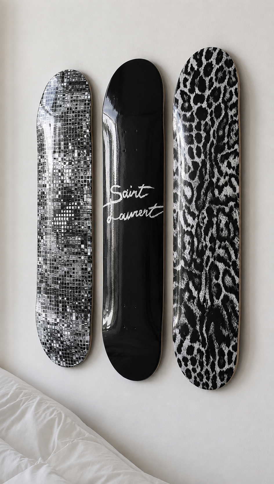Laurent Cheetah Print Skateboard Wall Decor Art