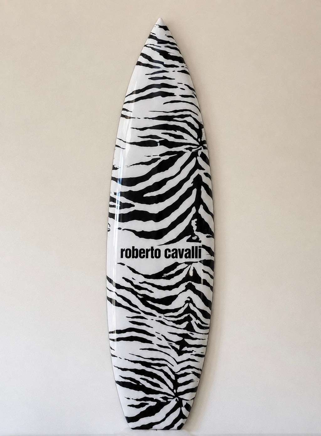 Cavalli Zebra Print Surfboard Wall Decor