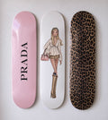 Prada Blondie Cheetah Print Skateboard Wall Decor Set