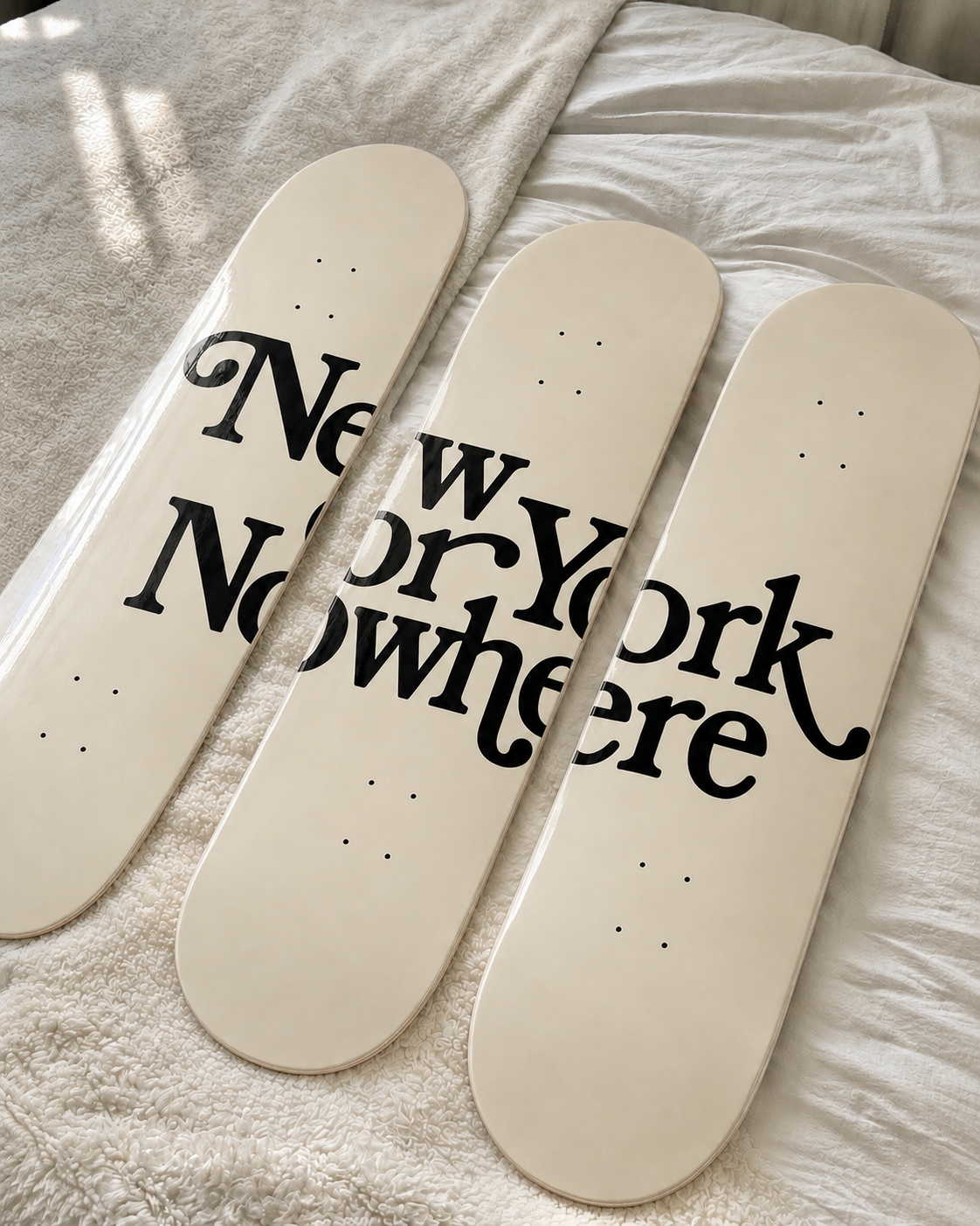 New York or Nowhere Skateboard Wall Decor Set