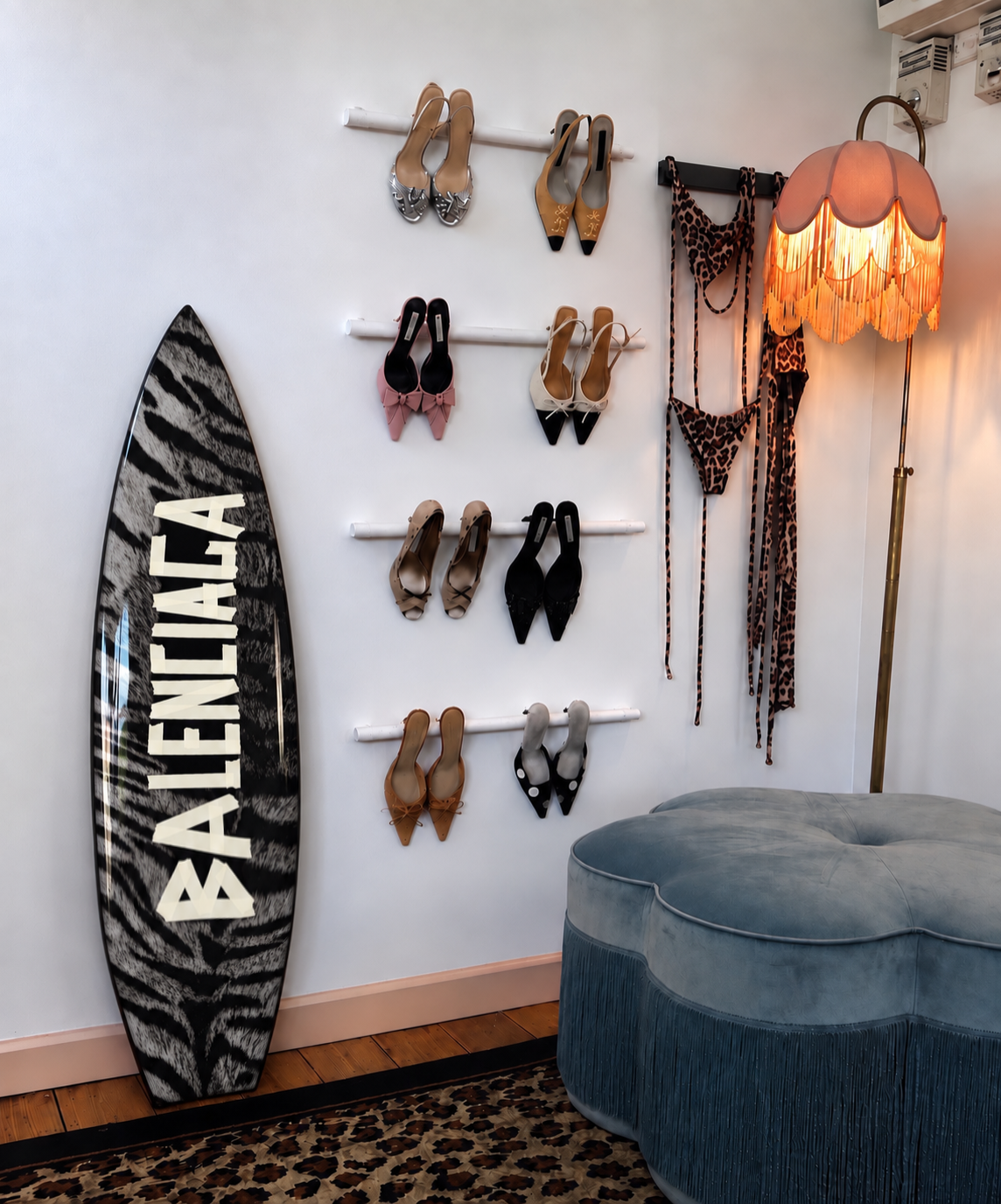Strip Tape Fashion Surfboard Wall Decor