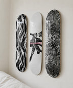 Saint Laurent Disco Skateboard Wall Decor Set
