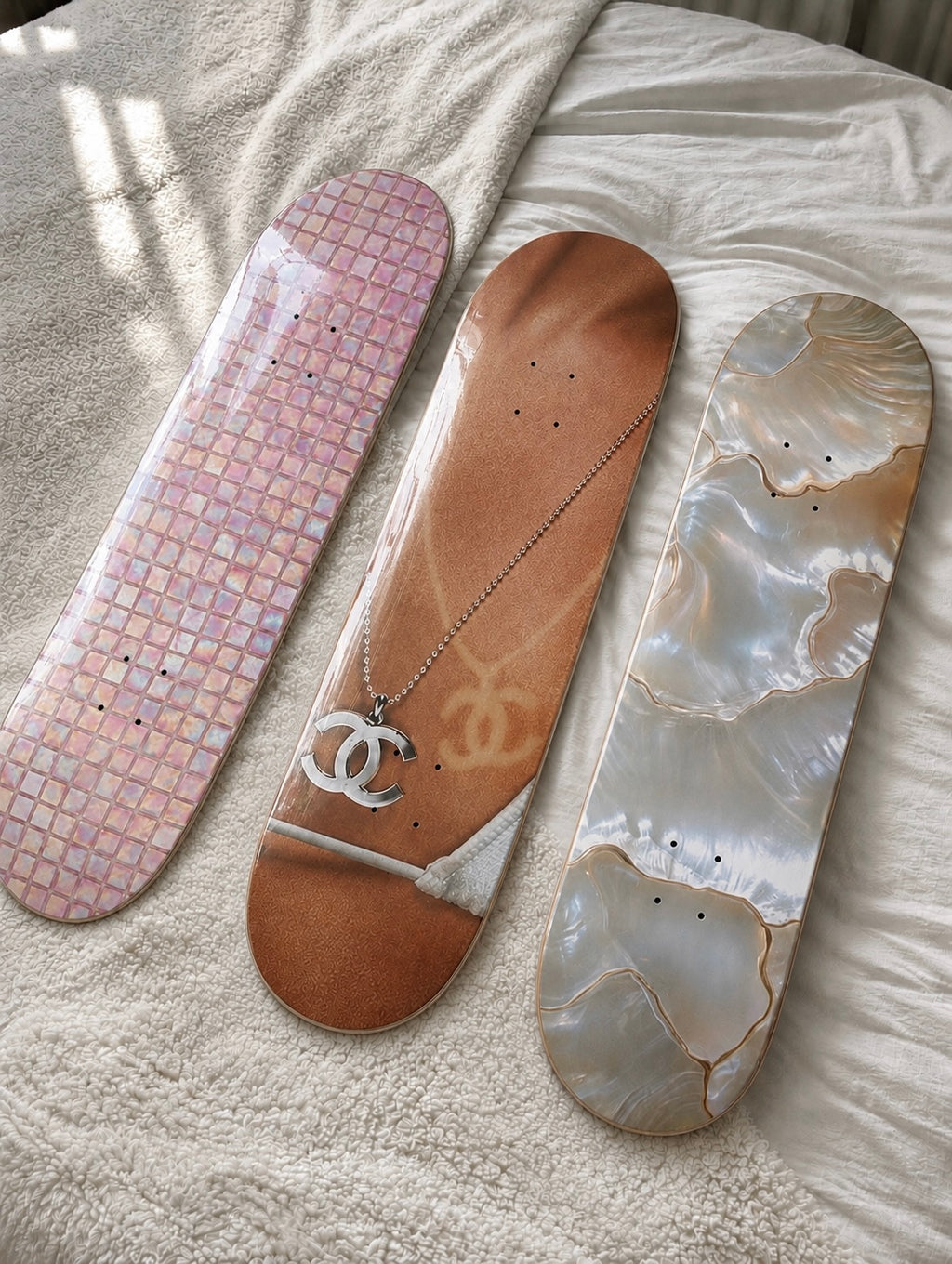Summer Shell Chanel Skateboard Wall Decor Set