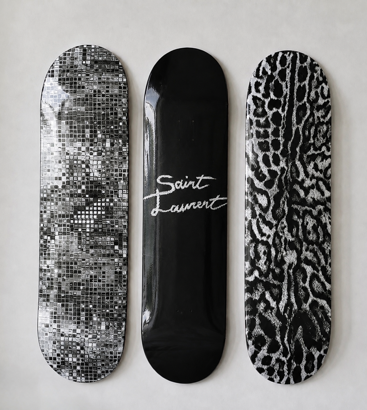 Laurent Cheetah Print Skateboard Wall Decor Art