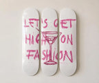 Let’s Get High Fashion Skateboard Wall Decor Set