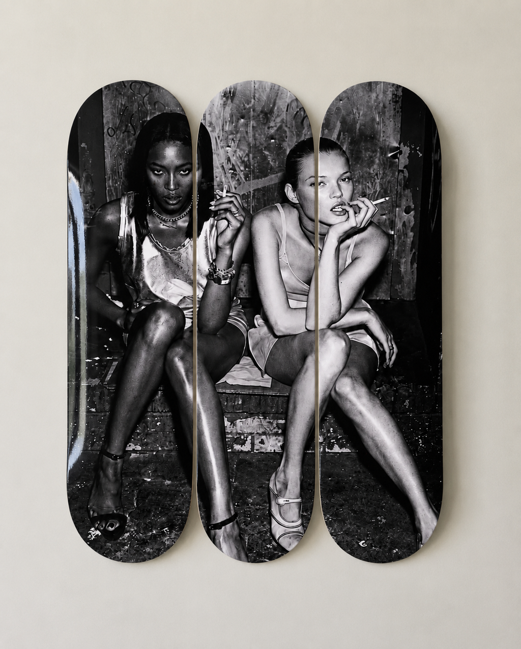 Kate and Naomi Skateboard Wall Decor Set