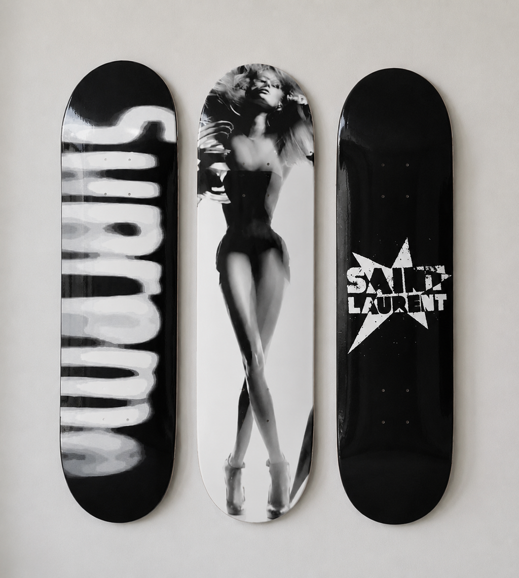 Supreme and Laurent Skateboard Wall Decor Art