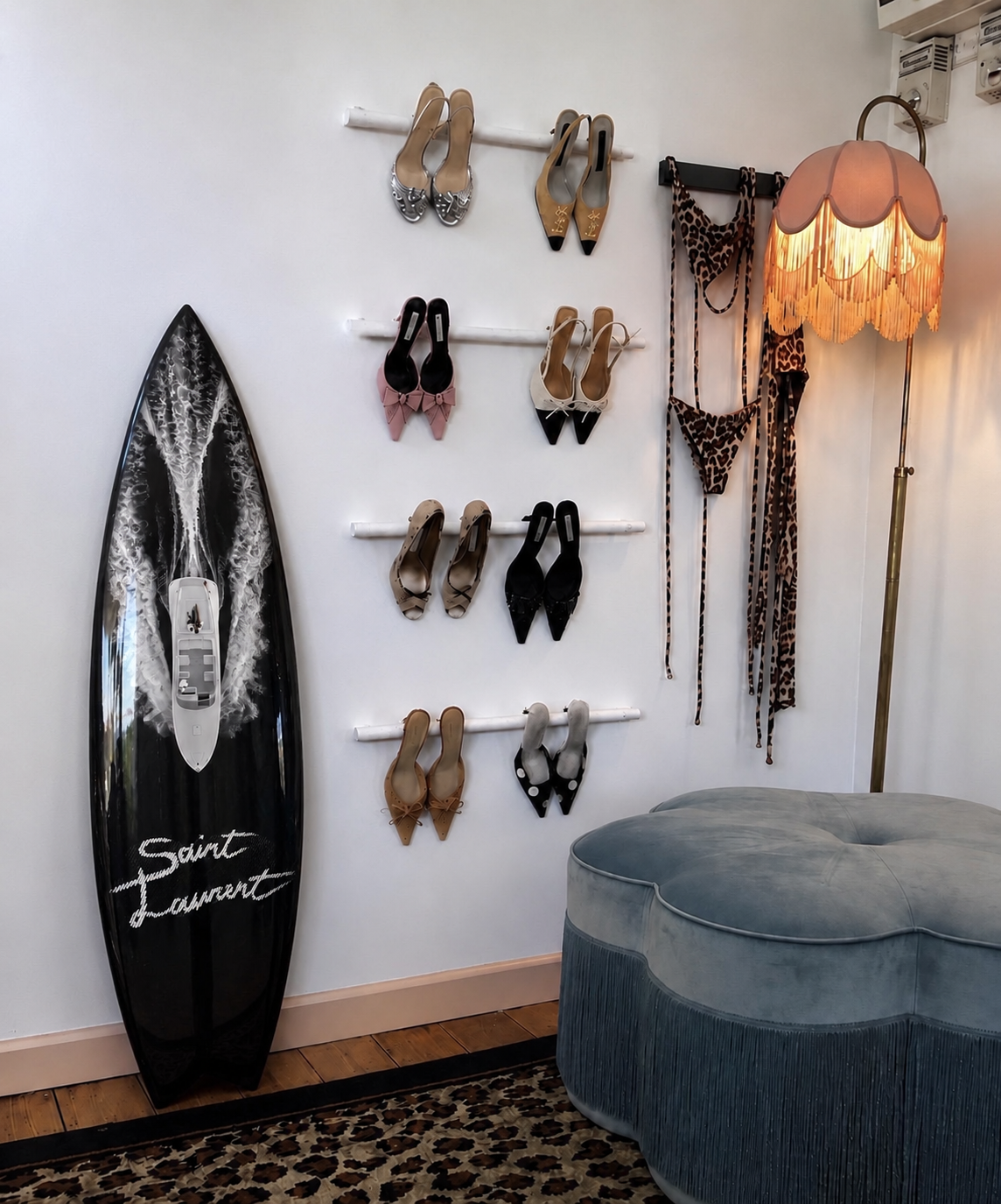 The Amalfi Coast Surfboard Wall Decor
