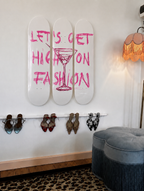 Let’s Get High Fashion Skateboard Wall Decor Set