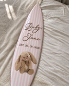 Custom Baby Name Surfboard Wall Decor