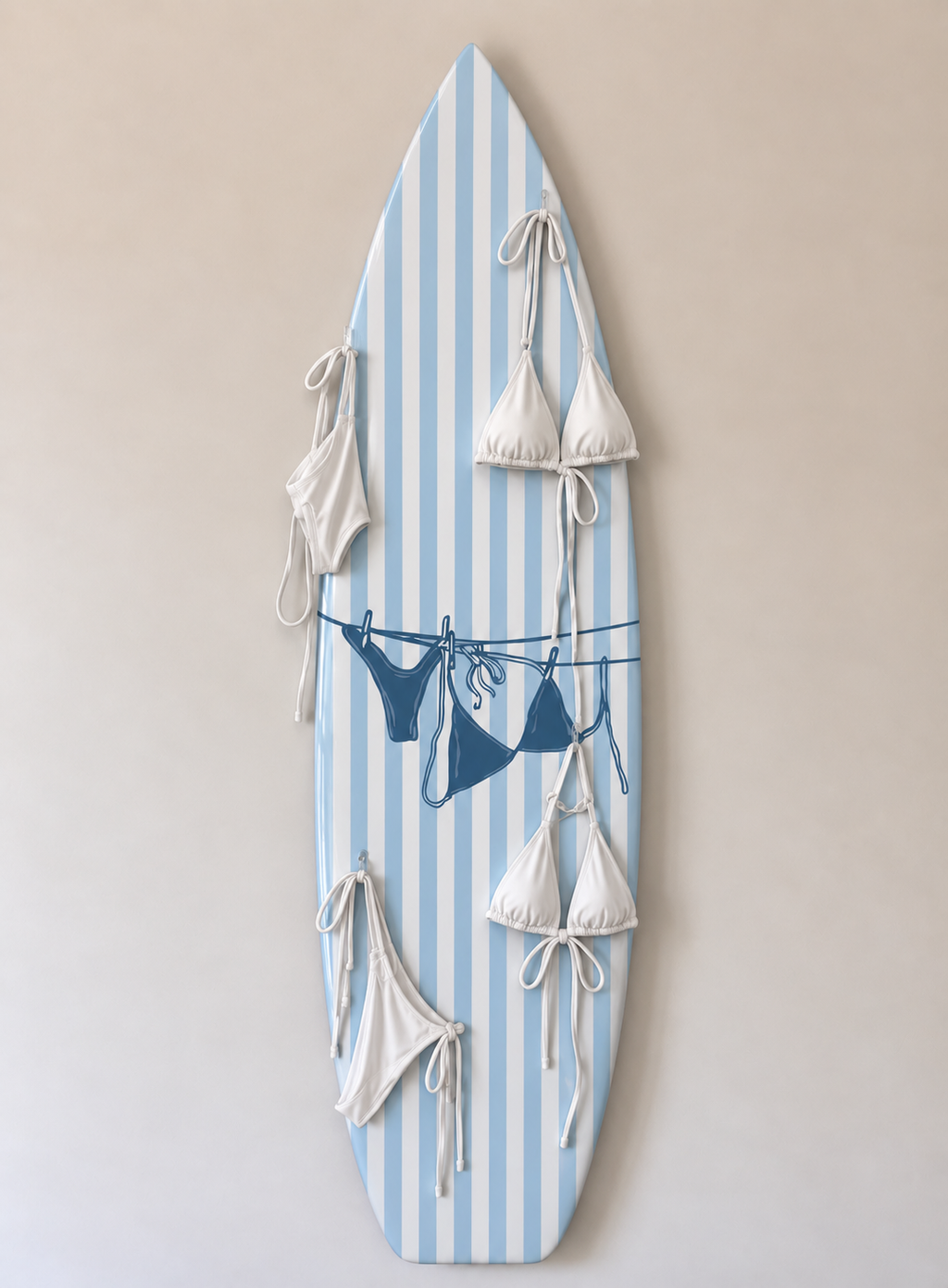 Kini Babe Surfboard Wall Decor